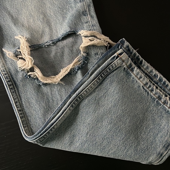 NWT TOP SHOP LIGHT WASH STRAIGHT DENIM SIZE 6 - Picture 2 of 6